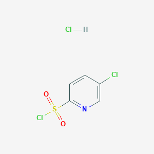 molecular formula C5H4Cl3NO2S B1487579 5-Chloro-pyridine-2-sulfonyl chloride hydrochloride CAS No. 1220039-85-9