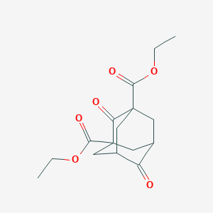 molecular formula C16H20O6 B1487581 1,3-Diethyl 2,6-dioxoadamantane-1,3-dicarboxylate CAS No. 16004-78-7