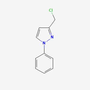 molecular formula C10H9ClN2 B1487588 3-(chloromethyl)-1-phenyl-1H-pyrazole CAS No. 83959-39-1