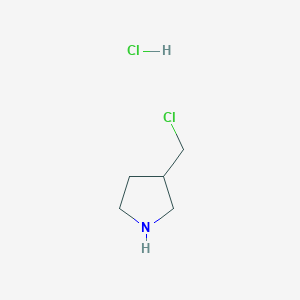 molecular formula C5H11Cl2N B1487598 3-Chloromethyl-pyrrolidine hydrochloride CAS No. 1187927-23-6