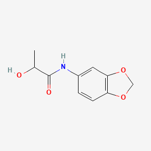 molecular formula C10H11NO4 B1487599 N-(2H-1,3-benzodioxol-5-yl)-2-hydroxypropanamide CAS No. 1241040-16-3