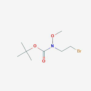 molecular formula C8H16BrNO3 B1487610 氨基甲酸，N-(2-溴乙基)-N-甲氧基-，1,1-二甲基乙酯 CAS No. 1174534-38-3