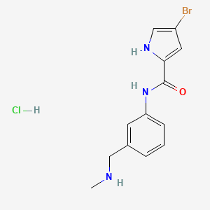 4-bromo-N-{3-[(methylamino)methyl]phenyl}-1H-pyrrole-2-carboxamide hydrochloride