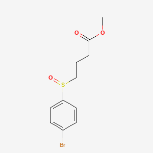 molecular formula C11H13BrO3S B1487615 4-(4-溴苯磺酰基)丁酸甲酯 CAS No. 1250092-90-0