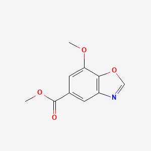 molecular formula C10H9NO4 B1487619 Methyl 7-methoxy-1,3-benzoxazole-5-carboxylate CAS No. 1221792-20-6