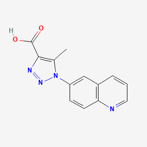 5-methyl-1-(quinolin-6-yl)-1H-1,2,3-triazole-4-carboxylic acid