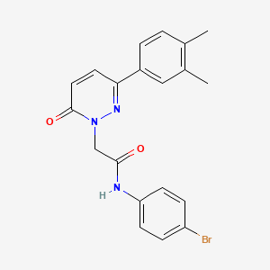 molecular formula C20H18BrN3O2 B14876343 N-(4-bromophenyl)-2-(3-(3,4-dimethylphenyl)-6-oxopyridazin-1(6H)-yl)acetamide 