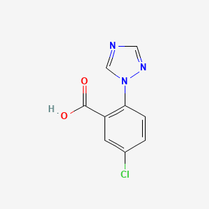 molecular formula C9H6ClN3O2 B1487639 5-Chloro-2-(1H-1,2,4-triazol-1-YL)benzoic acid CAS No. 629655-19-2