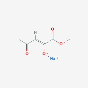 molecular formula C6H7NaO4 B14876405 sodium;(Z)-1-methoxy-1,4-dioxopent-2-en-2-olate 