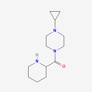 molecular formula C13H23N3O B1487642 1-Cyclopropyl-4-(piperidine-2-carbonyl)piperazine CAS No. 1218047-74-5