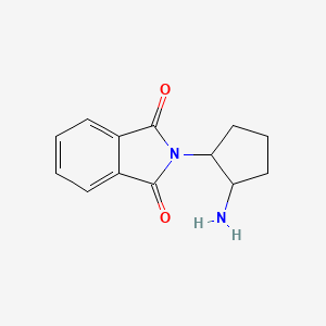 molecular formula C13H14N2O2 B1487644 2-(2-Aminocyclopentyl)isoindoline-1,3-dione CAS No. 1271678-21-7