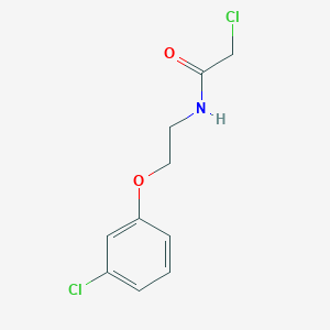 molecular formula C10H11Cl2NO2 B1487645 2-chloro-N-[2-(3-chlorophenoxy)ethyl]acetamide CAS No. 1226273-08-0