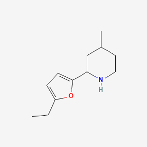 molecular formula C12H19NO B1487647 2-(5-Ethylfuran-2-yl)-4-methylpiperidine CAS No. 1354963-47-5