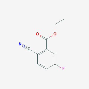 molecular formula C10H8FNO2 B1487651 Ethyl 2-cyano-5-fluorobenzoate CAS No. 1260751-65-2