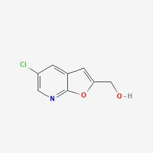 molecular formula C8H6ClNO2 B1487656 (5-Chlorofuro[2,3-b]pyridin-2-yl)methanol CAS No. 1261365-42-7