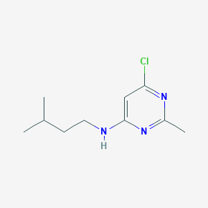 molecular formula C10H16ClN3 B1487663 6-chloro-N-isopentyl-2-methylpyrimidin-4-amine CAS No. 261765-62-2