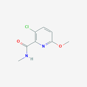 molecular formula C8H9ClN2O2 B1487668 3-Chloro-6-methoxy-N-methylpyridine-2-carboxamide CAS No. 1257535-58-2