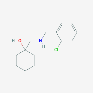 molecular formula C14H20ClNO B1487669 1-({[(2-Chlorophenyl)methyl]amino}methyl)cyclohexan-1-ol CAS No. 1178483-13-0