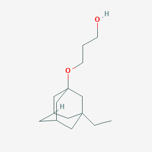 molecular formula C15H26O2 B1487672 3-[(3-Ethyl-1-adamantyl)oxy]propan-1-ol CAS No. 1266679-00-8