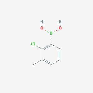 molecular formula C7H8BClO2 B1487676 (2-氯-3-甲基苯基)硼酸 CAS No. 915070-53-0