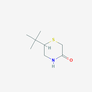 molecular formula C8H15NOS B14876774 6-(Tert-butyl)thiomorpholin-3-one 