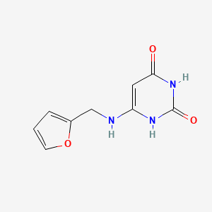 molecular formula C9H9N3O3 B1487681 6-((furan-2-ylmethyl)amino)pyrimidine-2,4(1H,3H)-dione CAS No. 90349-55-6