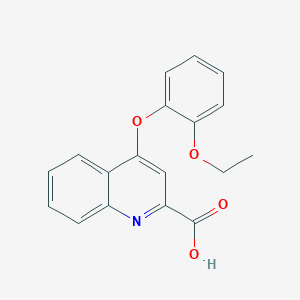 molecular formula C18H15NO4 B1487683 4-(2-Ethoxyphenoxy)quinoline-2-carboxylic acid CAS No. 1255147-01-3