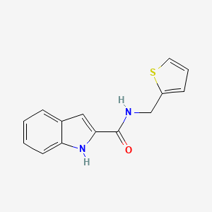 molecular formula C14H12N2OS B14876879 N-(thiophen-2-ylmethyl)-1H-indole-2-carboxamide 