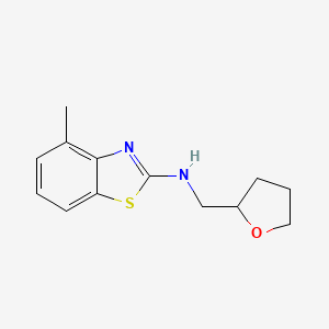 4-methyl-N-((tetrahydrofuran-2-yl)methyl)benzo[d]thiazol-2-amine