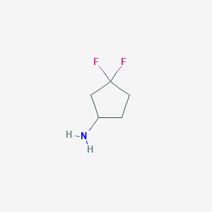 molecular formula C5H9F2N B1487696 3,3-Difluorocyclopentanamine CAS No. 939525-61-8