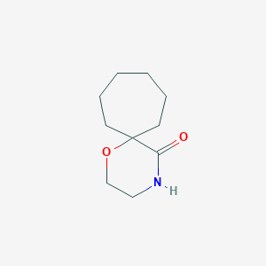 molecular formula C10H17NO2 B14876972 1-Oxa-4-azaspiro[5.6]dodecan-5-one 
