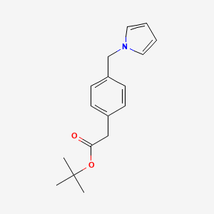 molecular formula C17H21NO2 B14876987 tert-butyl 2-(4-((1H-pyrrol-1-yl)methyl)phenyl)acetate 