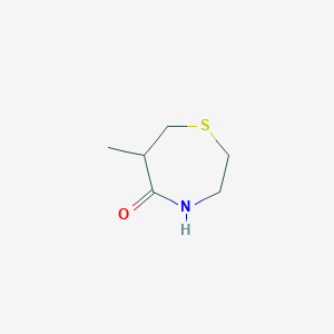 molecular formula C6H11NOS B14877006 6-Methyl-1,4-thiazepan-5-one 