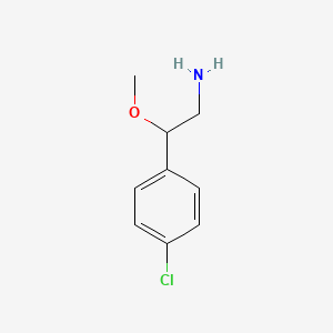 molecular formula C9H12ClNO B1487701 2-(4-Chlorophenyl)-2-methoxyethan-1-amine CAS No. 1202890-94-5