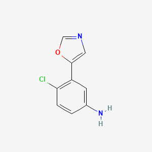 4-Chloro-3-(oxazol-5-YL)aniline