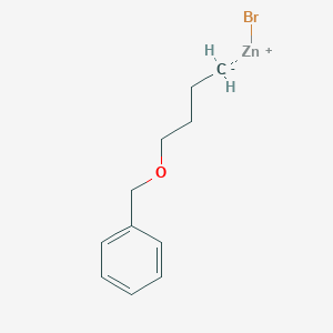 molecular formula C11H15BrOZn B14877072 4-(BenZyloxy)butylZinc bromide 