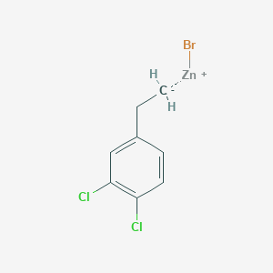 molecular formula C8H7BrCl2Zn B14877098 3,4-Dichlorophenethylzinc bromide 