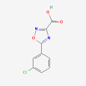 molecular formula C9H5ClN2O3 B1487711 5-(3-Chlorophenyl)-1,2,4-oxadiazole-3-carboxylic acid CAS No. 1260774-15-9