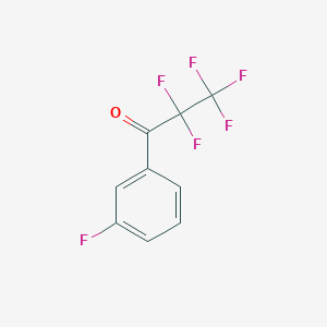 molecular formula C9H4F6O B14877138 3-Fluorophenyl perfluoroethyl ketone 