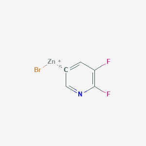 molecular formula C5H2BrF2NZn B14877144 (5,6-Difluoropyridin-3-yl)Zinc bromide 