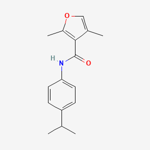 molecular formula C16H19NO2 B14877193 N-(4-isopropylphenyl)-2,4-dimethylfuran-3-carboxamide 