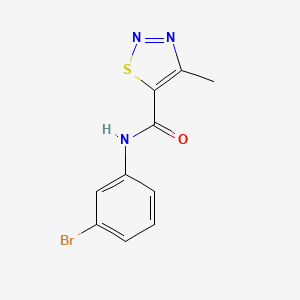 molecular formula C10H8BrN3OS B14877200 N-(3-bromophenyl)-4-methyl-1,2,3-thiadiazole-5-carboxamide 