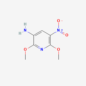 molecular formula C7H9N3O4 B1487723 2,6-二甲氧基-5-硝基吡啶-3-胺 CAS No. 96859-47-1