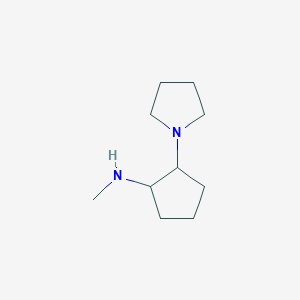 molecular formula C10H20N2 B1487727 N-methyl-2-(pyrrolidin-1-yl)cyclopentan-1-amine CAS No. 1251340-50-7