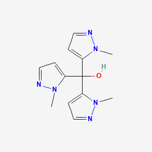 molecular formula C13H16N6O B1487728 Tris(1-methyl-1H-pyrazol-5-yl)methanol CAS No. 92110-78-6