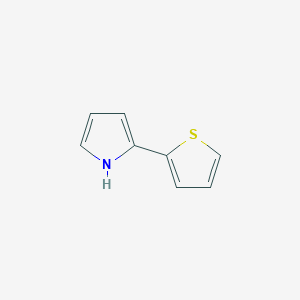 molecular formula C8H7NS B148773 Thiophene, 2-(2-pyrrolyl)- CAS No. 52707-46-7