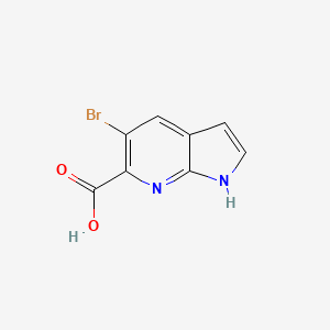 molecular formula C8H5BrN2O2 B1487731 5-溴-1H-吡咯并[2,3-b]吡啶-6-羧酸 CAS No. 1190322-26-9