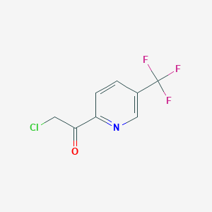molecular formula C8H5ClF3NO B1487732 2-氯-1-(5-(三氟甲基)吡啶-2-基)乙酮 CAS No. 1260763-79-8