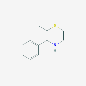 molecular formula C11H15NS B1487737 2-Methyl-3-phenylthiomorpholine CAS No. 1315365-43-5