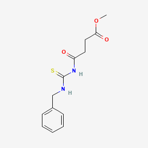 molecular formula C13H16N2O3S B14877406 Methyl 4-(3-benzylthioureido)-4-oxobutanoate 